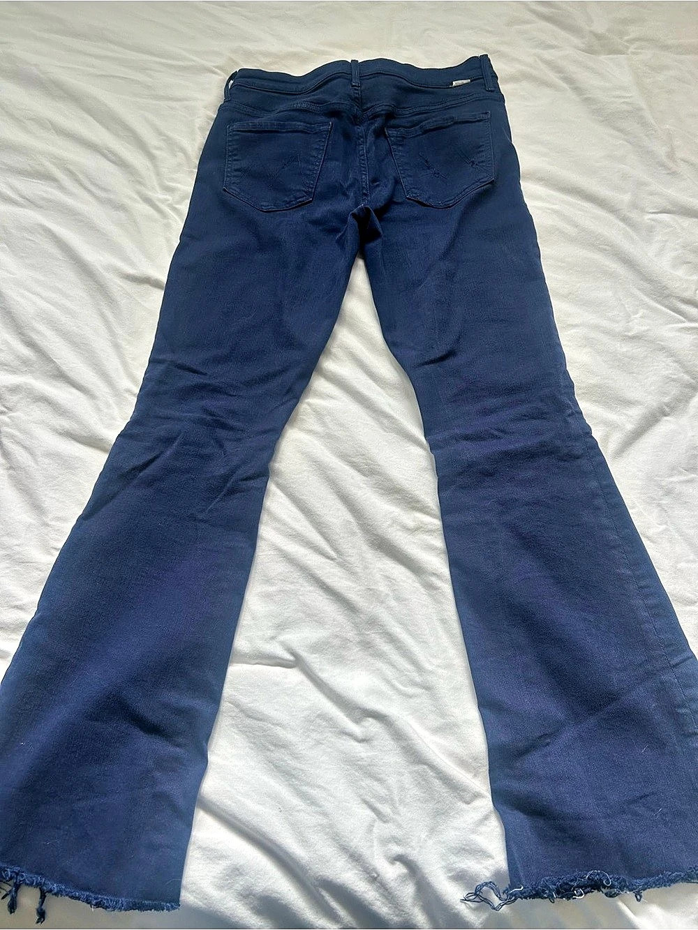 Mother Weekender jeans in saturated blue